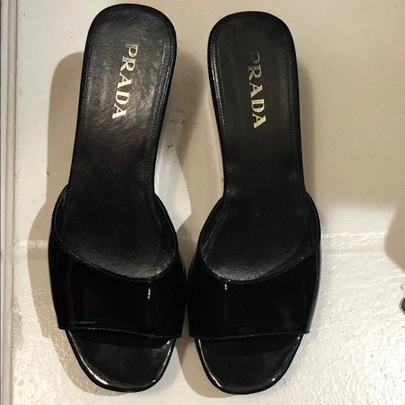 ‼️ SOLD‼️ Prada Wedge Slip on Sandals - Picture 4 of 8